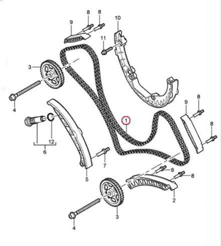 Porsche Timing Chain Cayenne OEM Porsche Timing Chain Cayenne OEM