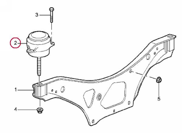 Porsche Motor Mount - For Cabriolet Porsche Motor Mount - For Cabriolet