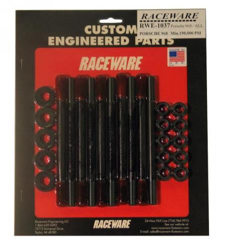 Porsche 968 RACEWARE Cylinder Head Stud Set Kit Porsche 968 RACEWARE Cylinder Head Stud Set Kit