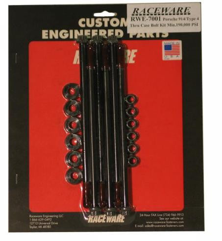 Porsche 914 RACEWARE Crank Case Thru Stud Bolt Set Porsche 914 RACEWARE Crank Case Thru Stud Bolt Set