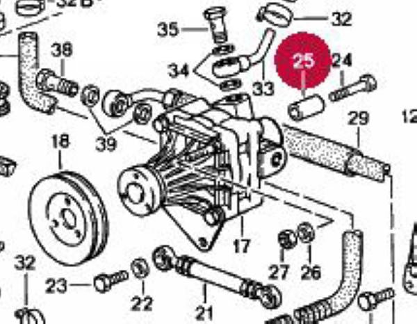 Bushing Sleeve For Power Steering Bolt