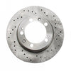 Cross Drilled Brake Rotor Front Right Sebro Coated