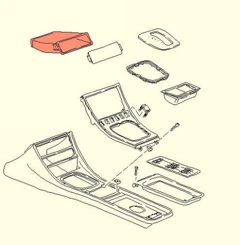 Porsche 944 Dash Console Box