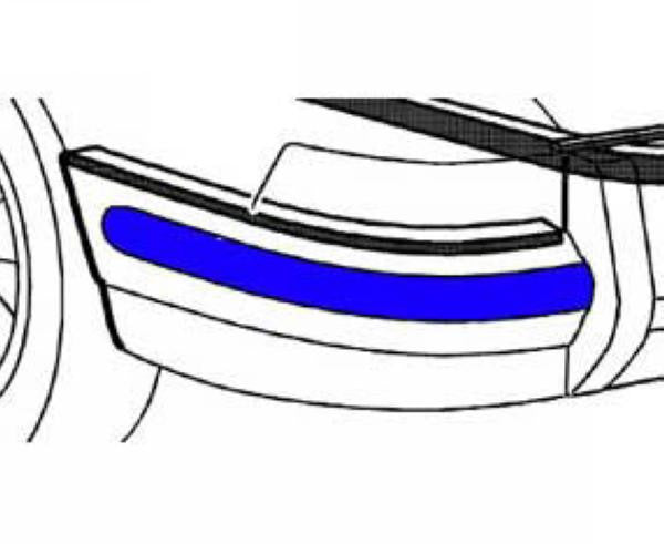 Porsche Rear Bumper Deco Moulding