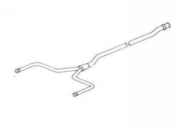 Porsche Main Water Return Distributing Line Hose