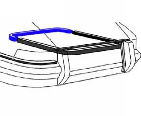 Porsche Engine Compartment Seal Front - Short