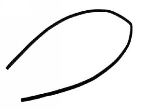 Porsche Velvet Upper Door Felt Seal Right - Coupe