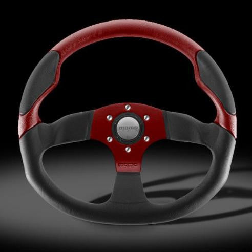 Momo Commando Steering Wheel - Red 350 Mm