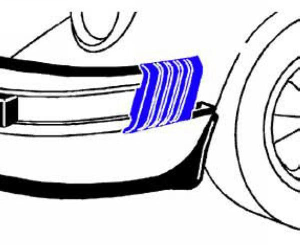 Porsche Front Bumper Bellow Accordion Left