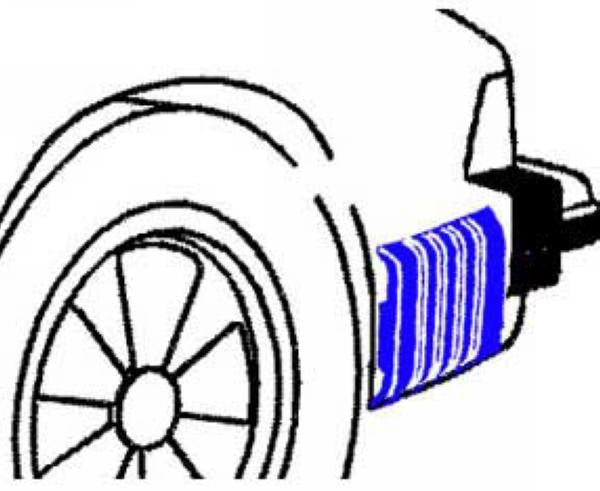 Porsche Rear Bumper Bellow Accordion Left