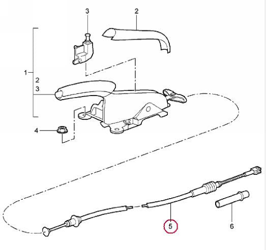 Porsche 997 Hand Brake Cable - 2 Per Car