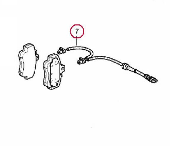 Porsche Brake Wear Sensor - Front Right