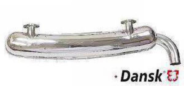 Porsche Muffler Dansk Polished Stainless Steel