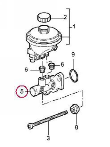 Porsche Brake Master Cylinder - OEM