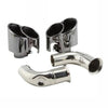 Porsche 996 Black Dual Muffler Tips Schnell