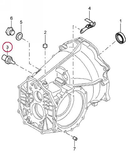 Porsche Back Up Reverse Light Switch