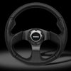 Momo Jet Steering Wheel - Black On Black 350mm