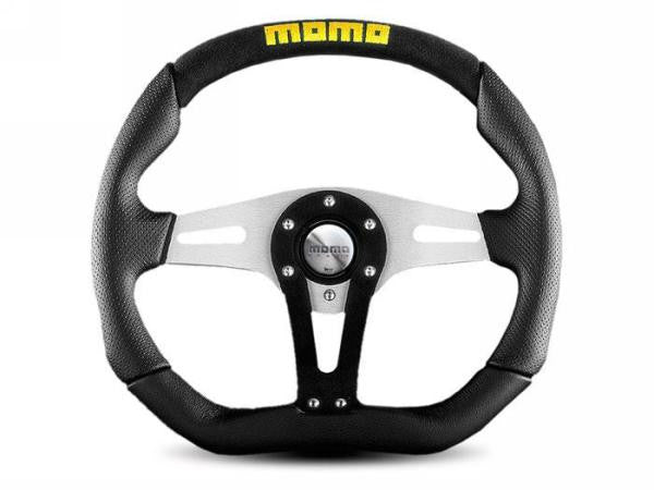 Momo Trek Steering Wheel - Black Suede 350mm