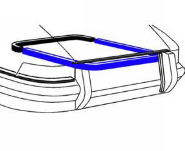 Porsche Engine Compartment Seal Rear - Long