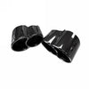 Porsche 996 Turbo Muffler Tips Schnell V2 Black