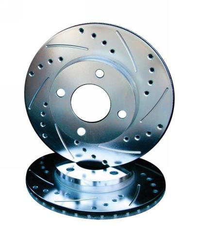 Porsche Cross Drilled Slotted Brake Rotor - Front