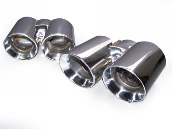 Porsche 997tt Muffler Tips Set Dual Round - T304