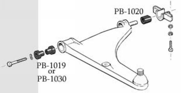 Weltmeister Front Control Arm Front Bushing Set 4