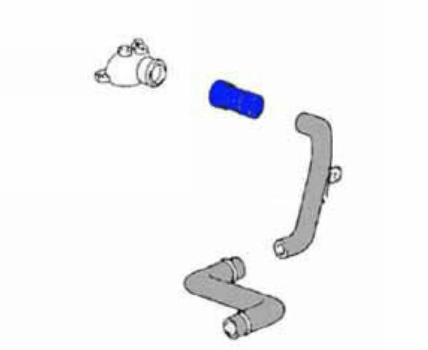 Porsche Cooling Hose Head Fitting To Metal Pipe