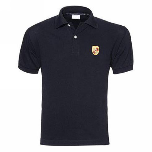 Porsche Polo Shirt - Black With Crest