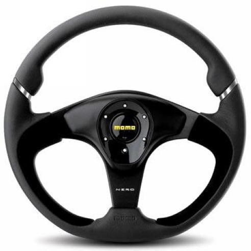 Momo Nero Steering Wheel - Black On Black 350mm