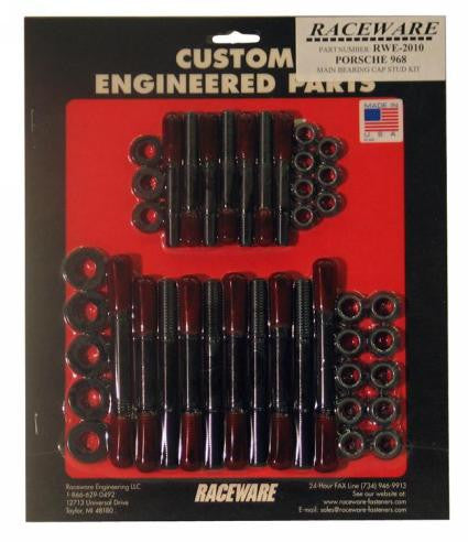 Porsche 968 RACEWARE Main Bearing Stud Cap Kit