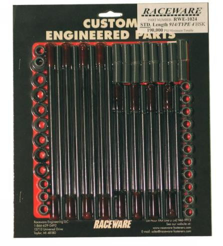 Porsche 914 RACEWARE Cylinder Head Stud Kit Set