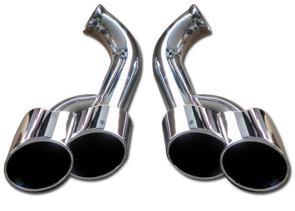 Porsche Cayenne Muffler Tips Set Dual Round - T304