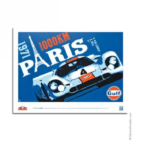 Gulf 1971 Paris Poster