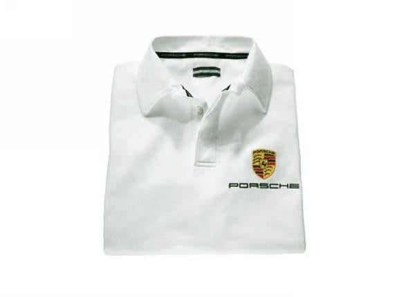 Porsche Polo Shirt Crest White