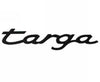 Porsche Emblem Badge Rear Deck - Black Targa