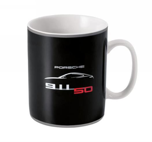 Porsche 50 Years 911 Collectors Cup Mug - Black