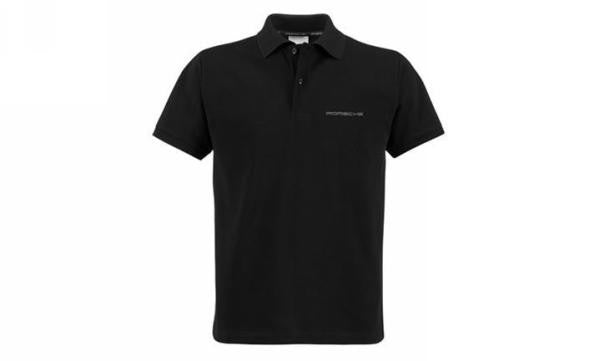 Porsche Polo Shirt - Black with Porsche Insignia