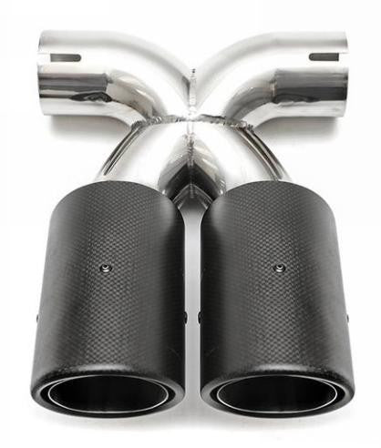 Porsche Cayman Boxster Muffler Tips Set Dual Round