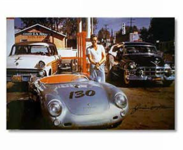 Porsche Poster - James Dean The Final Ride