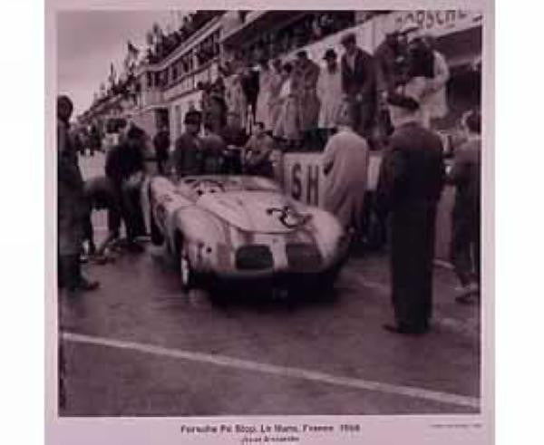 Porsche Poster - Lemans Pit Stop 1958