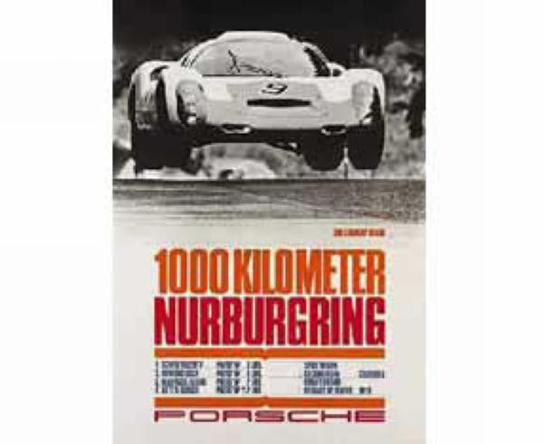 Porsche Poster - Nurburgring 1967