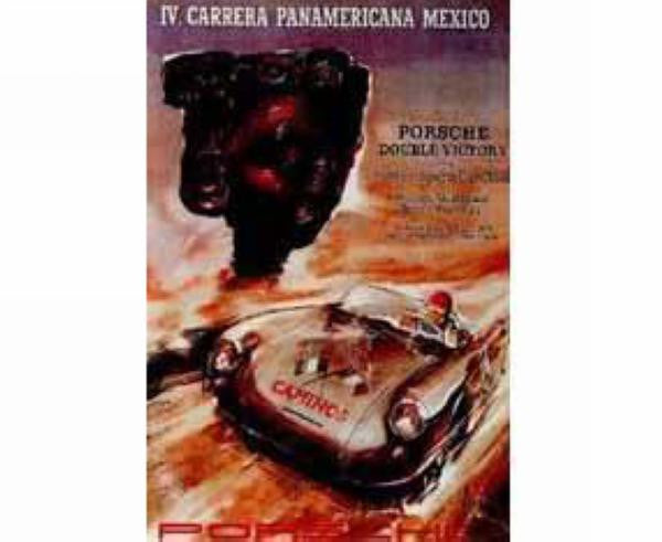 Porsche Poster - Carrera Pan Am Mexico