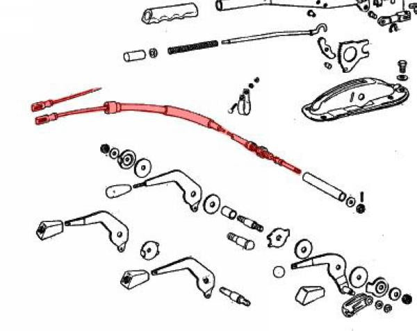 Porsche 930 Emergency Hand Brake Parking Cable