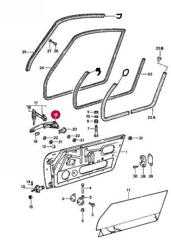 Porsche Door Handle Outer Right Chrome - Oem