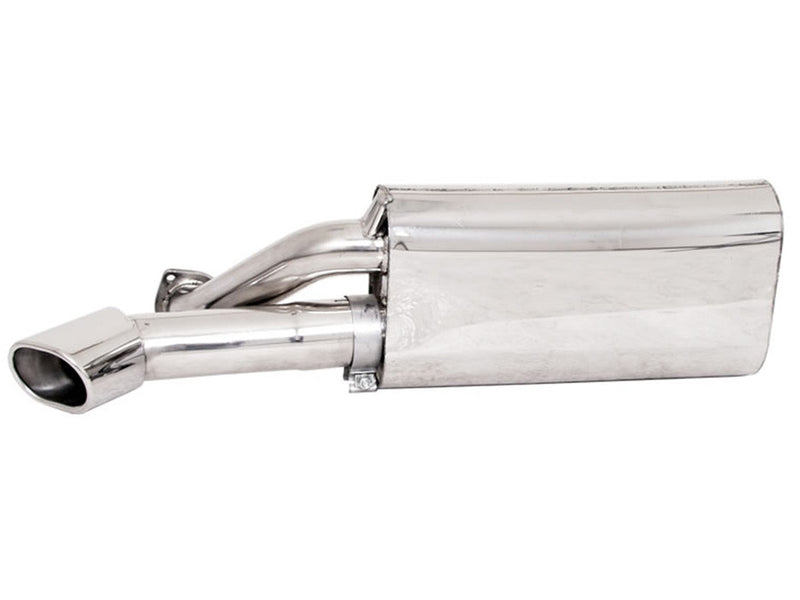 Billy Boat Muffler Single Inlet w/Single Outlet 3 in Cut-Edge Oval