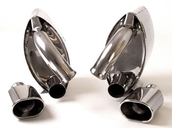Billy Boat Muffler for B&B Header Single Outlet 3 in Cut Oval